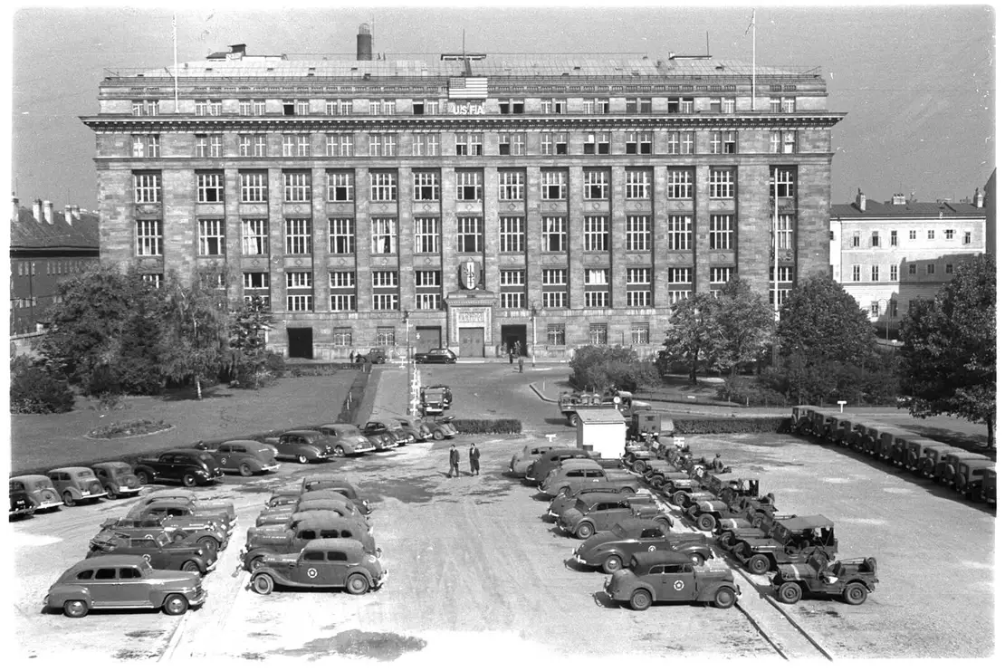 US-amerikanische Kommandantur im Gebäude der Oesterreichischen Nationalbank, 1947, Foto: Otto Croy / ÖNB-Bildarchiv / picturedesk.com  