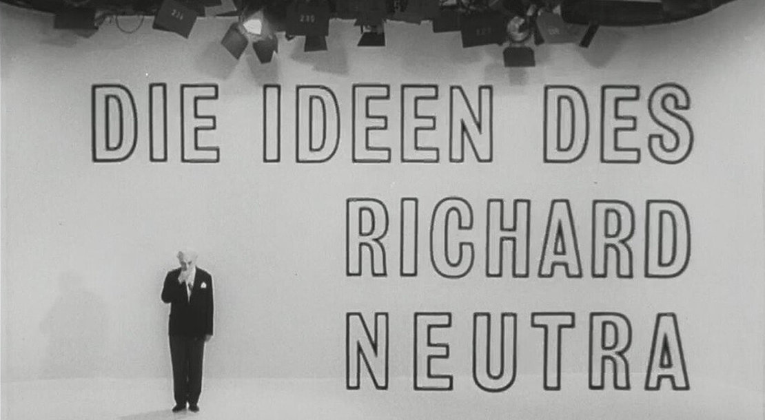 Der Dokumentarfilm „Die Ideen des Richard Neutra“ entstand 1969, gegen Ende des letzten Wien-Aufenthaltes des Architekten, © Bayerischer Rundfunk 