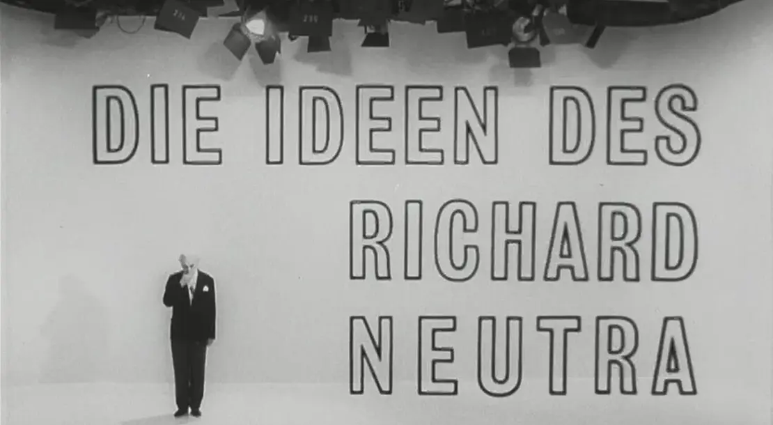 Der Dokumentarfilm „Die Ideen des Richard Neutra“ entstand 1969, gegen Ende des letzten Wien-Aufenthaltes des Architekten, © Bayerischer Rundfunk