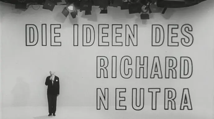 Der Dokumentarfilm „Die Ideen des Richard Neutra“ entstand 1969, gegen Ende des letzten Wien-Aufenthaltes des Architekten, © Bayerischer Rundfunk