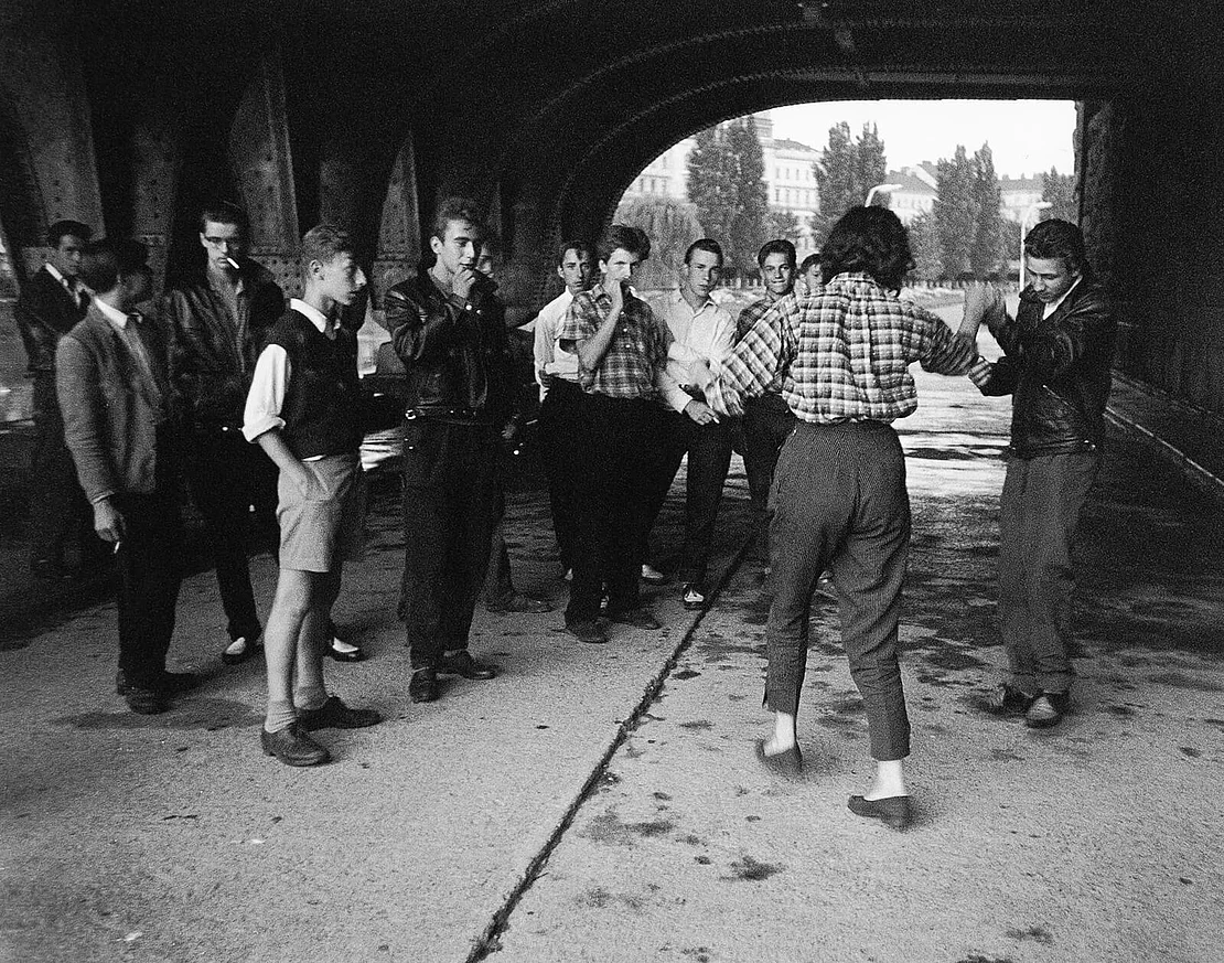 Halbstarke am Donaukanal, 1945, Foto: Harry Weber/ ÖNB-Bildarchiv / Weber, Harry  
