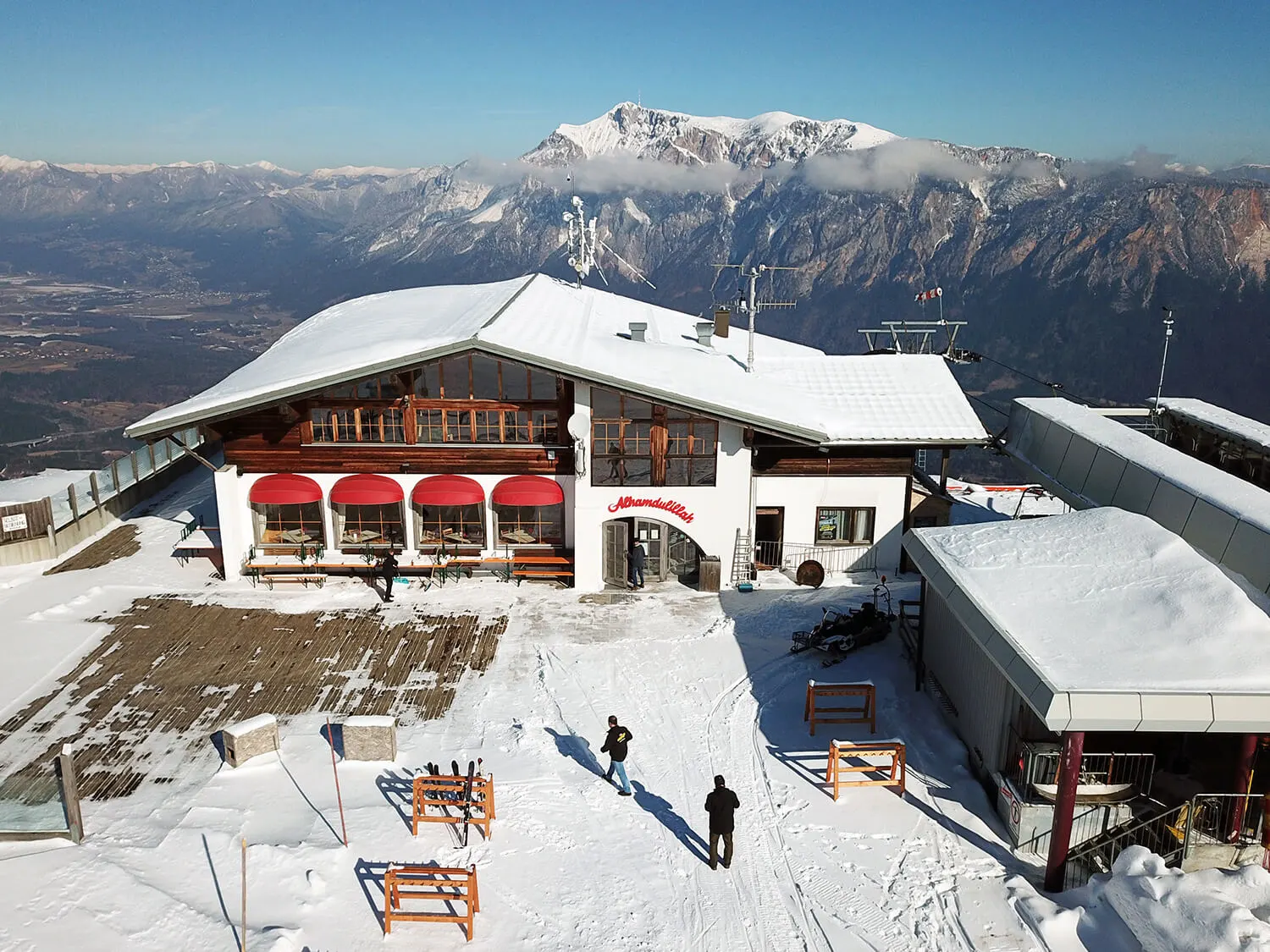 Restaurant am Berg Ofen, März 2018, Foto: airview, UNIKUM