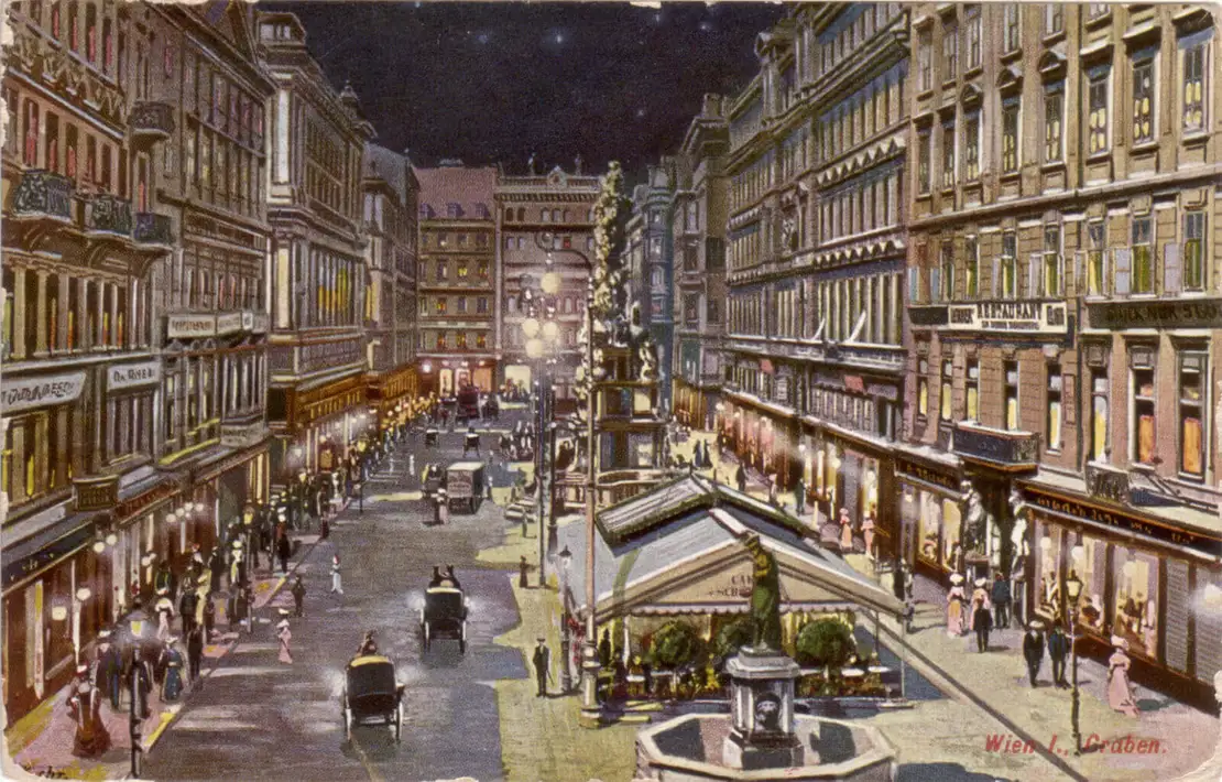 Wien, I., Graben, 1911, Hersteller: B. K. W., Wien, Sammlung Payer