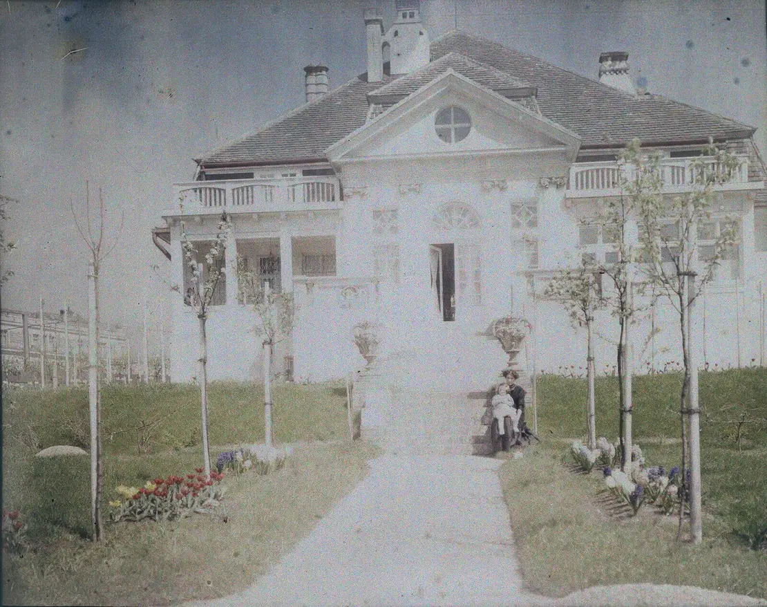 Villa von Ferdinand und Alice Schmutzer in der Sternwartestraße, Fotografie, um 1910. Schmutzer, Ferdinand/ÖNB-Bildarchiv/picturedesk.com  