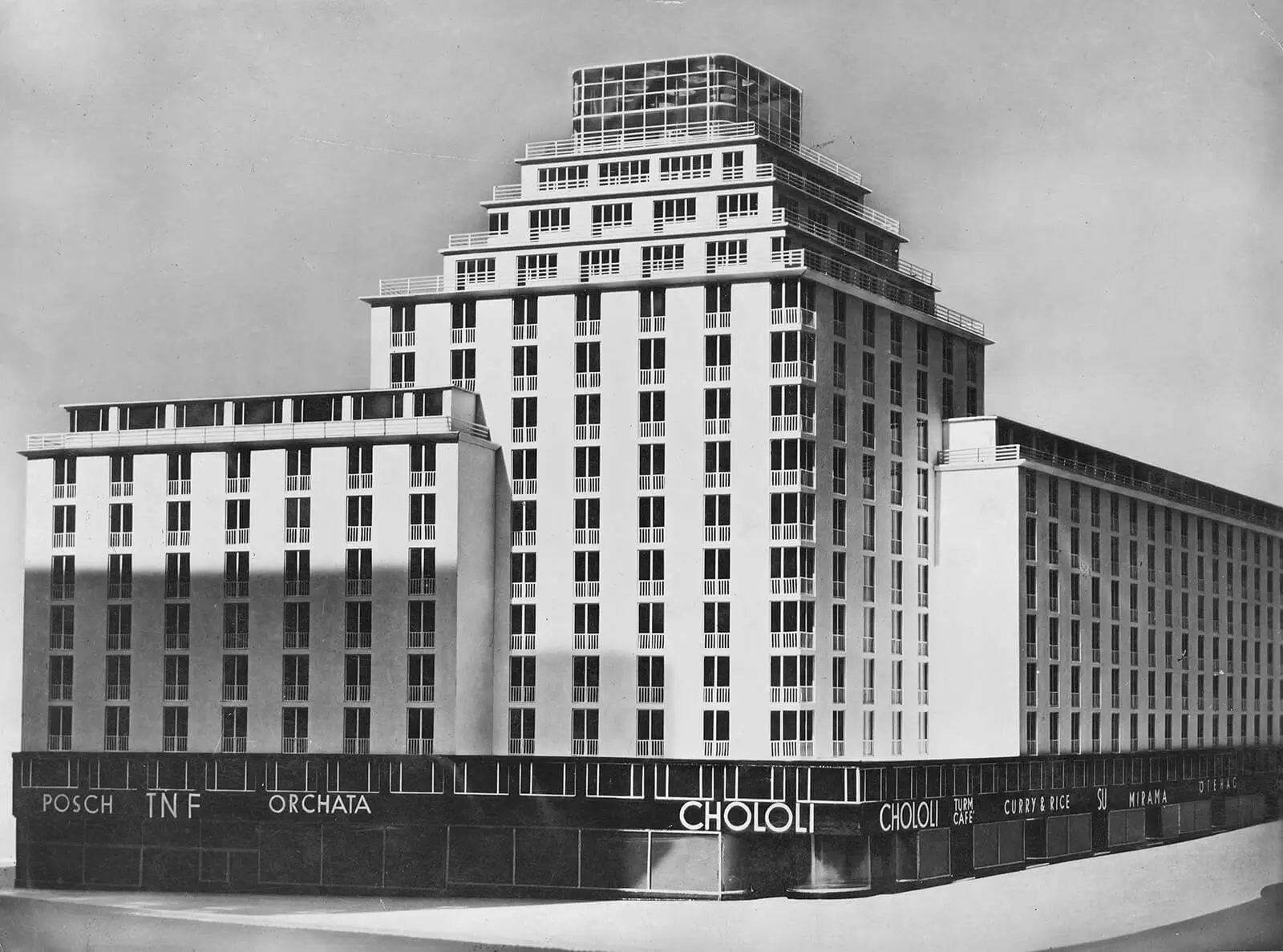 Modell des Hochhauses in der Herrengasse, Quelle: Architekturzentrum Wien, Sammlung  