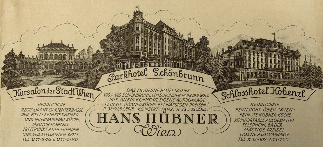 Briefkopf des Unternehmens Hübner von 1934 