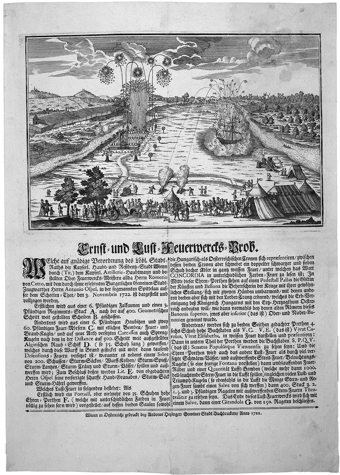 „Ernst- und Lust-Feuerwercks-Prob“, 1722, Wien Museum  