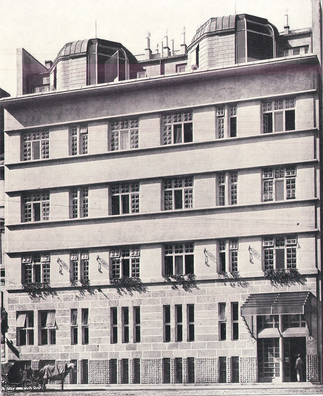 Das Sanatorium Luithlen, Abbildung aus: Der Architekt, XIV, 1908, Bildteil. ANNO/ÖNB  