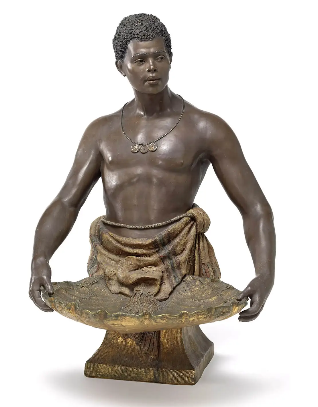 Stereotype Darstellung eines Arabers als Diener, um 1897, Wien Museum   