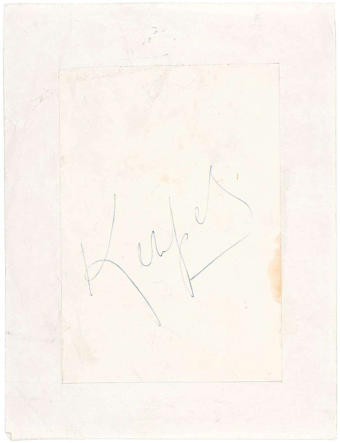 Autogramm von Mario Kempes für den damals elfjährigen Autor, 1986, privat