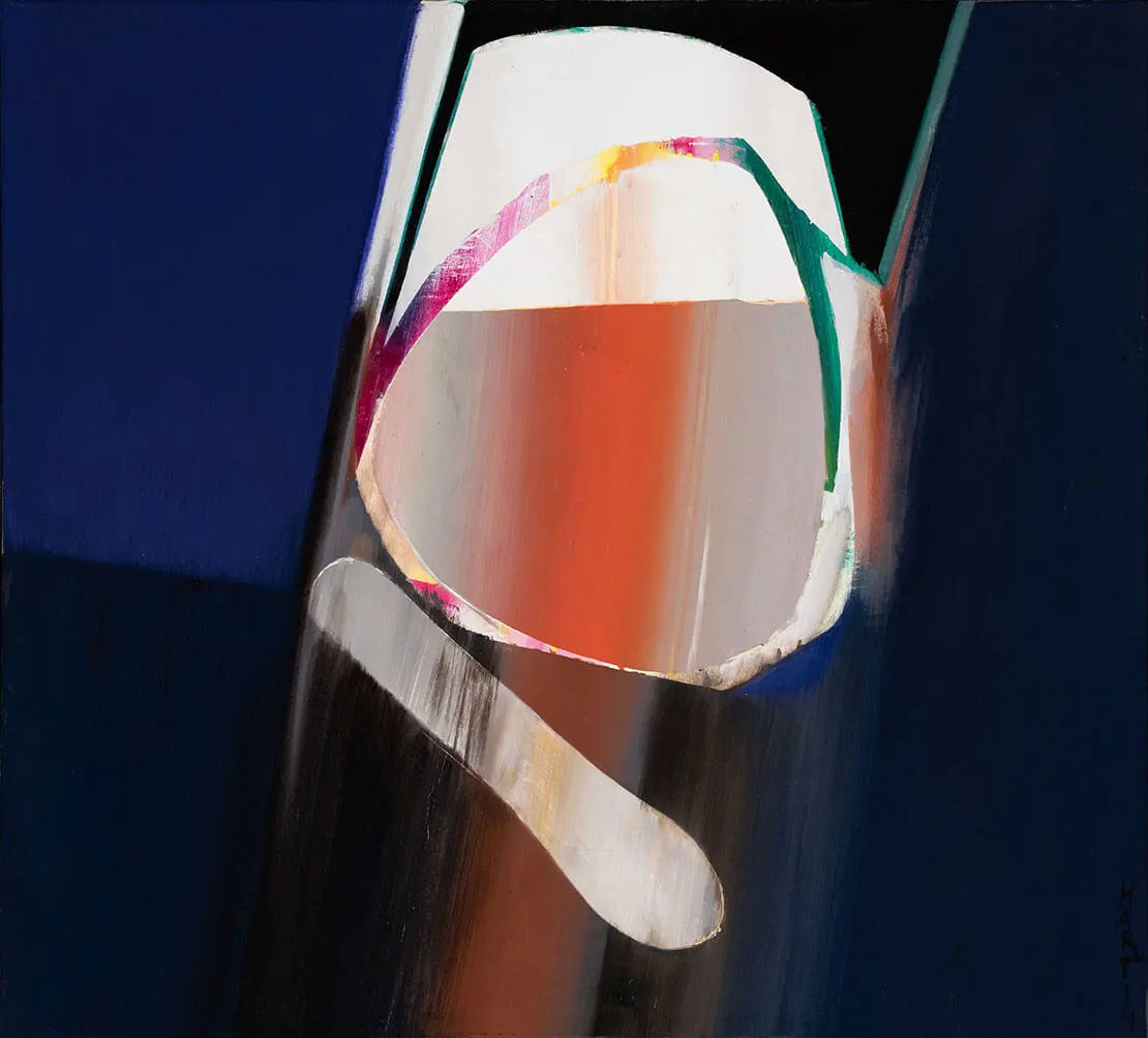 Jorg Hartig: Eisbecher fallend, 1966, Acryl auf Leinwand, Wien Museum  