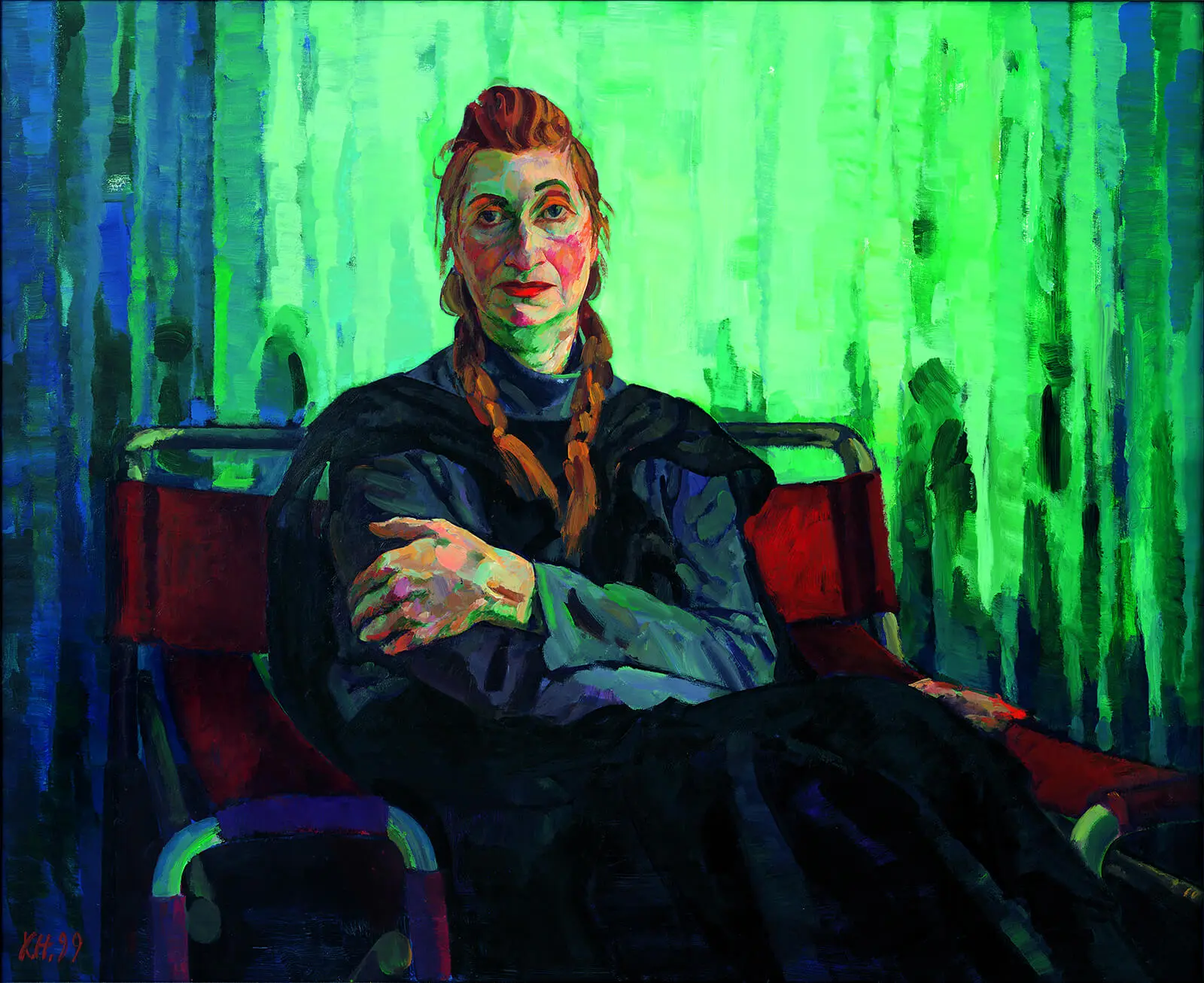 Xenia Hausner: Oh Wildnis, 1999, Acryl auf Hartfaser, 160 × 188 cm, Wien Museum, © Studio Xenia Hausner / Bildrecht, Wien, 2021, Foto: Stefan Liewehr