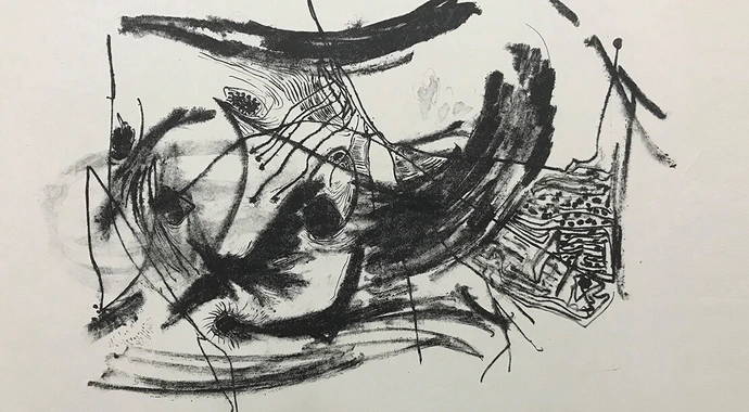 Christoph Donin: O.T. Landschaftsabstraktion, um 1950