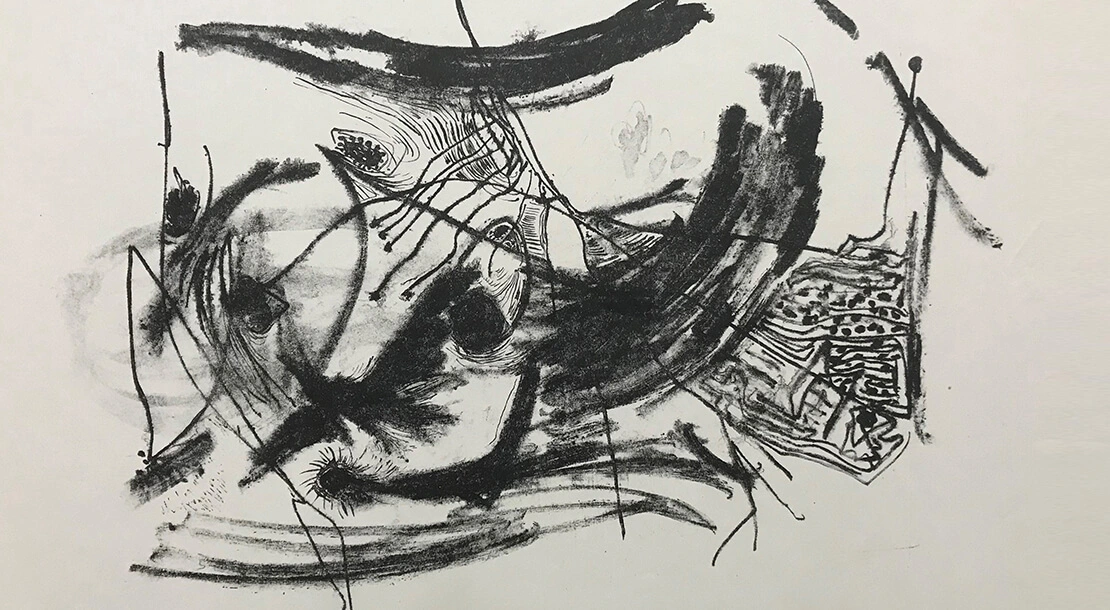 Christoph Donin: O.T. Landschaftsabstraktion, um 1950