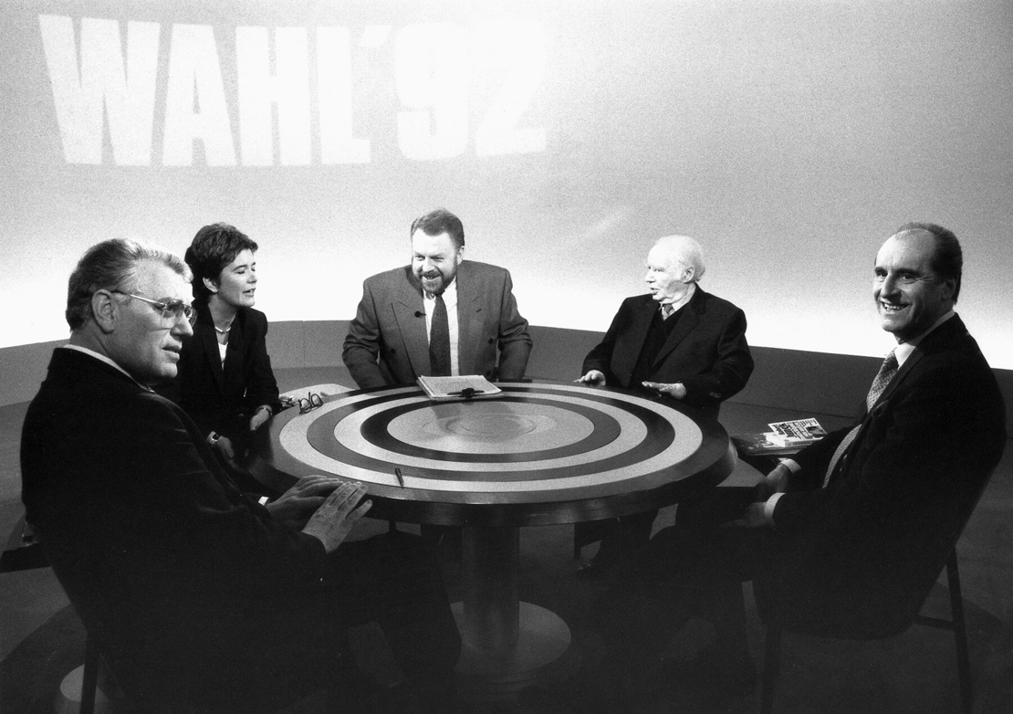 TV-Runde der Kandidaten/in am 10. April 1992, Foto: Robert Newald / APA-Archiv / picturedesk.com