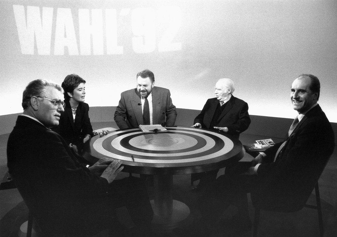 TV-Runde der Kandidaten/in am 10. April 1992, Foto: Robert Newald / APA-Archiv / picturedesk.com 