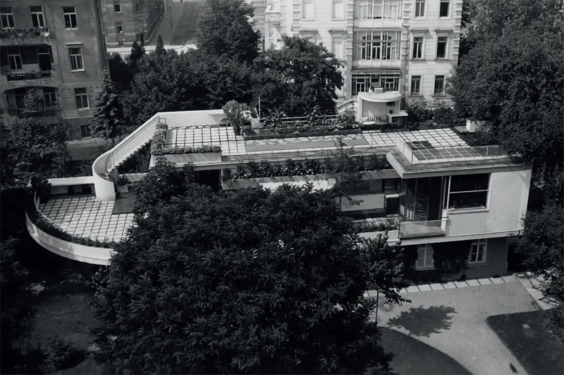 Gästehaus Auersperg-Hériot, Ansicht, um 1933, Bauhaus-Archiv – Museum für Gestaltung, Berlin  