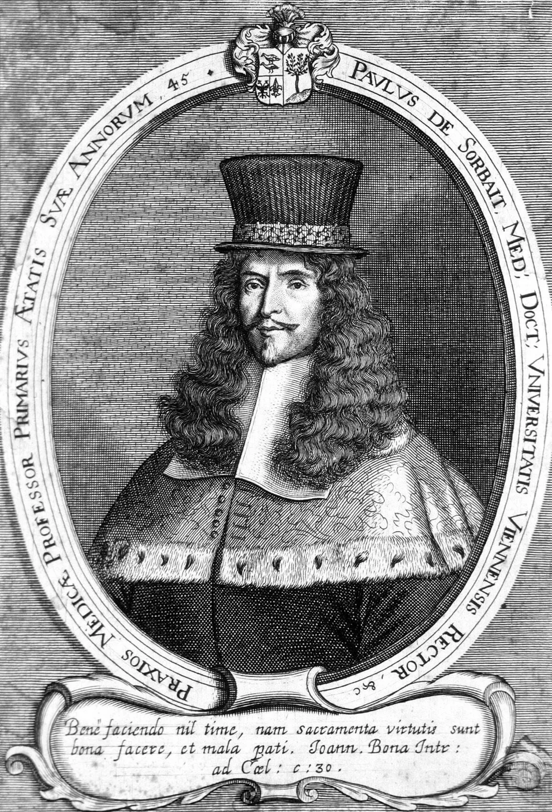 Porträt des Leibarztes der Kaiserinwitwe, Paul de Sorbait, 1669, Wikimedia Commons  