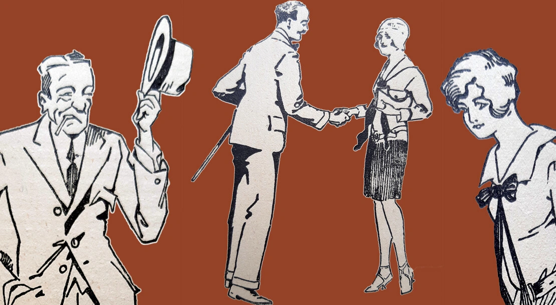 Abbildung aus: Gottfried Andreas (Hg.): Gesellschaftlicher Wegweiser für alle Lebenslagen, Weidlingau-Wien, 1930 (Zeichnungen von Fritz Schönpflug)  