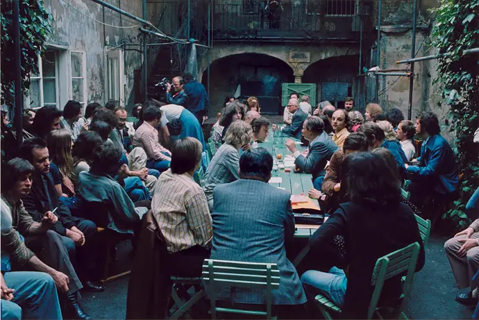 Karl Heinz Koller: Aktivitäten des „Zentrum Amerlinghaus“, 1975, Wien Museum, Inv.-Nr. 233412/2 50 Jahre Besetzung Amerlinghaus