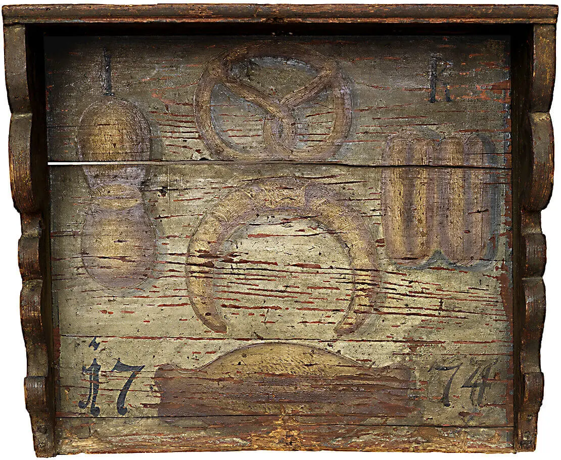 Aushängeschild eines Bäckers, 1774, 53 x 60 cm, Wien Museum