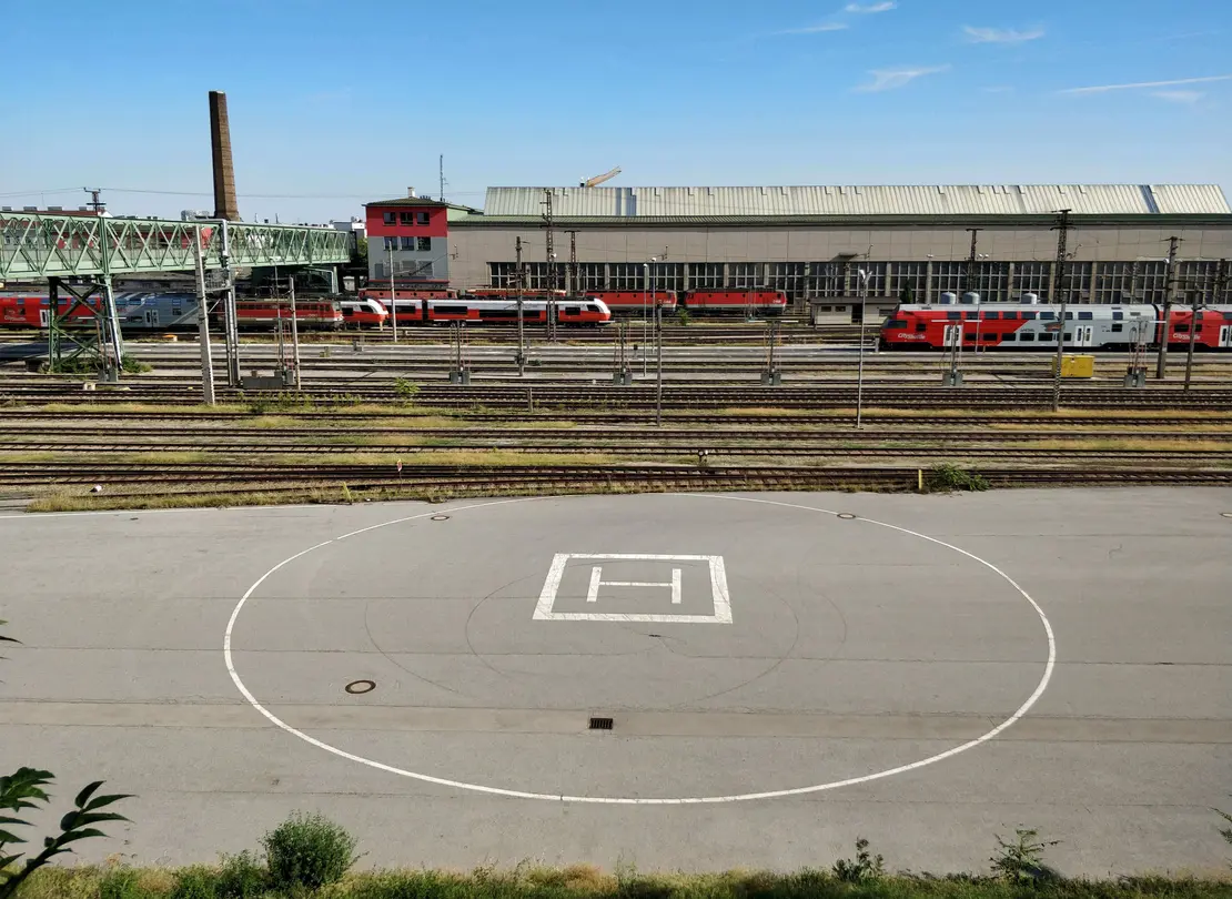 Westbahnhof Gelände und Rustensteg, Foto: viennamurals.at  