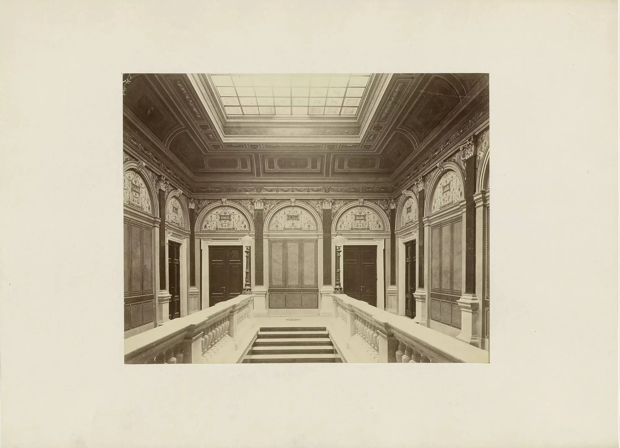 Treppenhaus im Palais Wittgenstein, Argentinierstraße 16, nach 1873, Wien Museum  