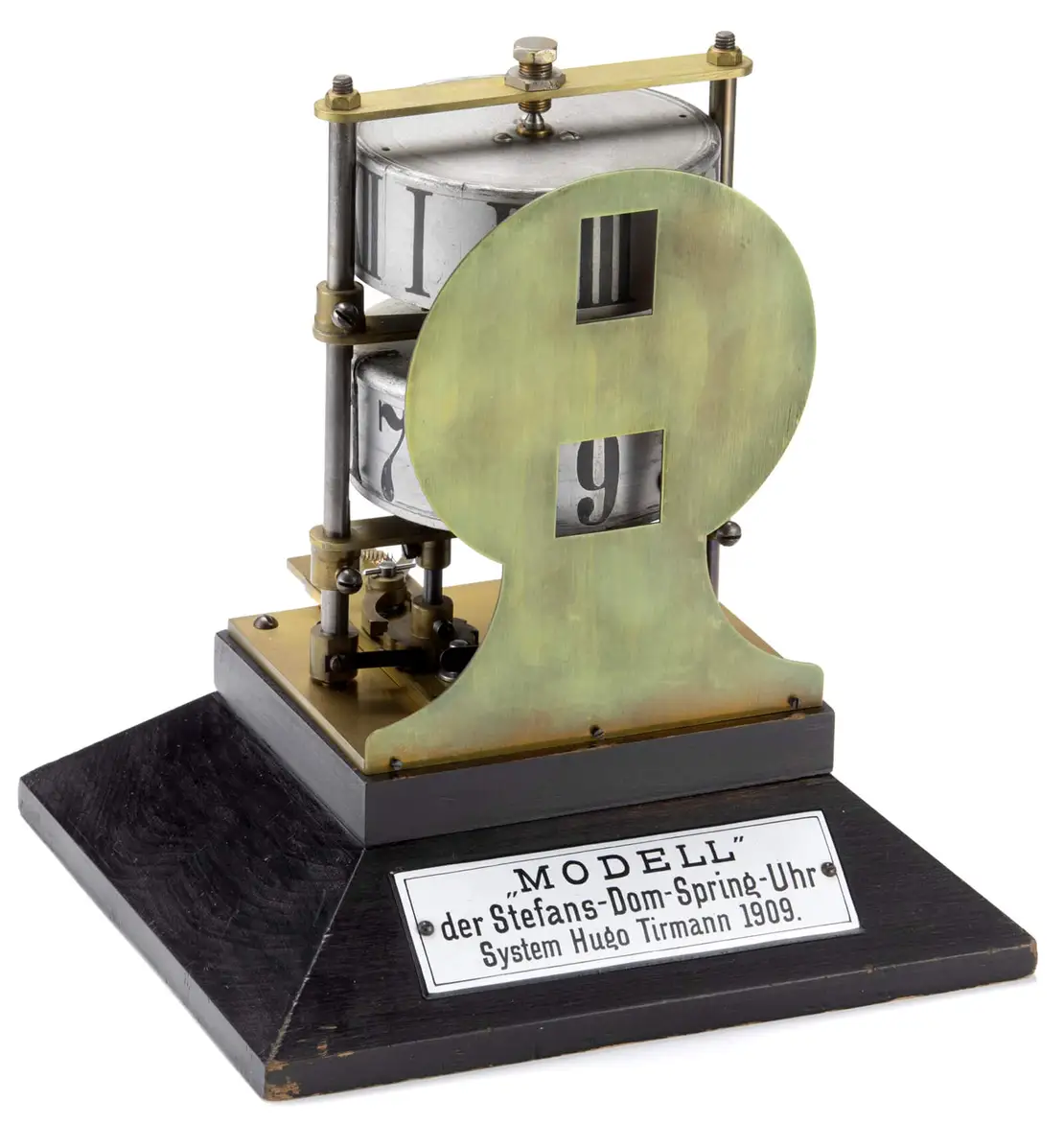 Modell der zweiten Springziffernuhr des Stephansdoms in Wien, Wien Museum, U 1195