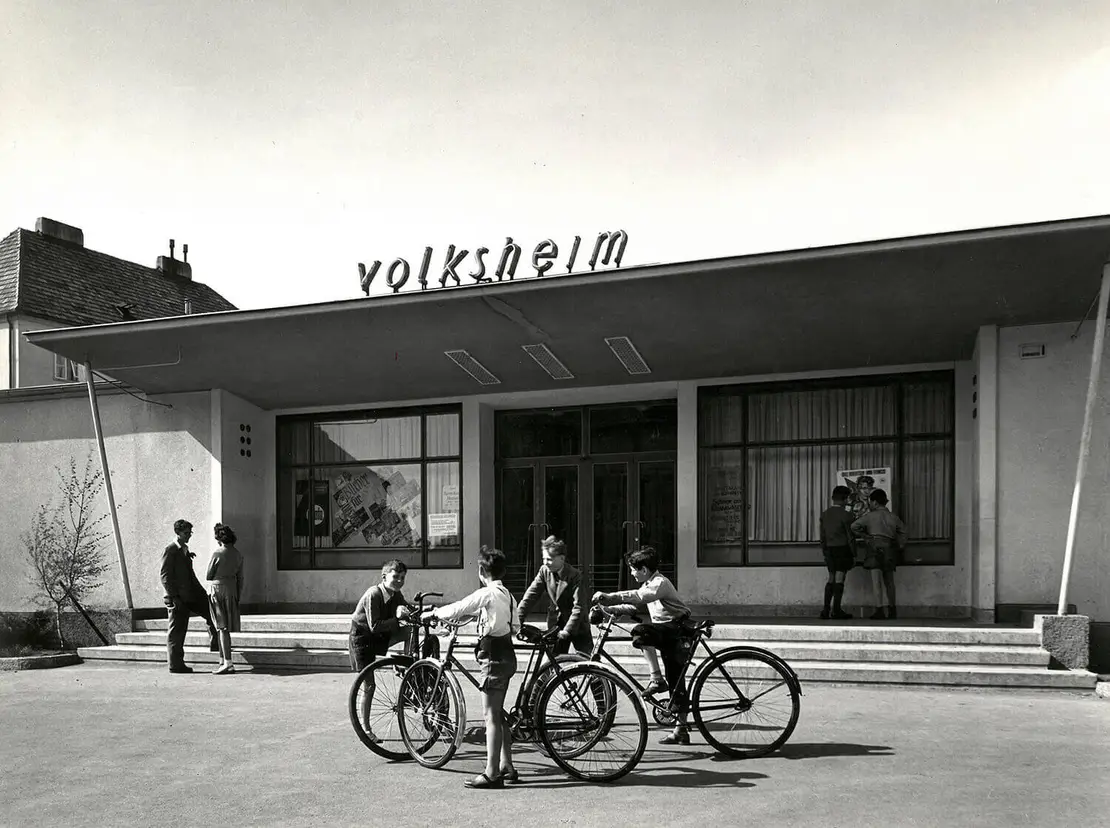 Volksheim in der Per-Albin-Hansson-Siedlung, späte 1950er Jahre, Wien Museum  