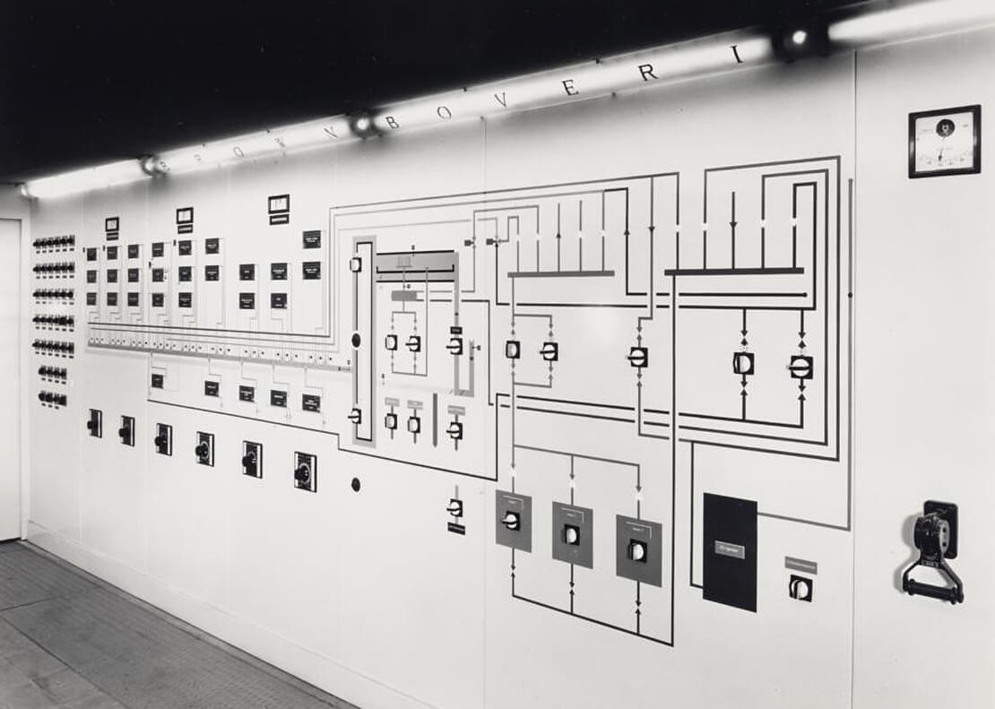 Schaltzentrale für die Heizung und Lüftung des Wien Museums aus dem Jahr 1959, Foto: Sammlung Wien Museum 