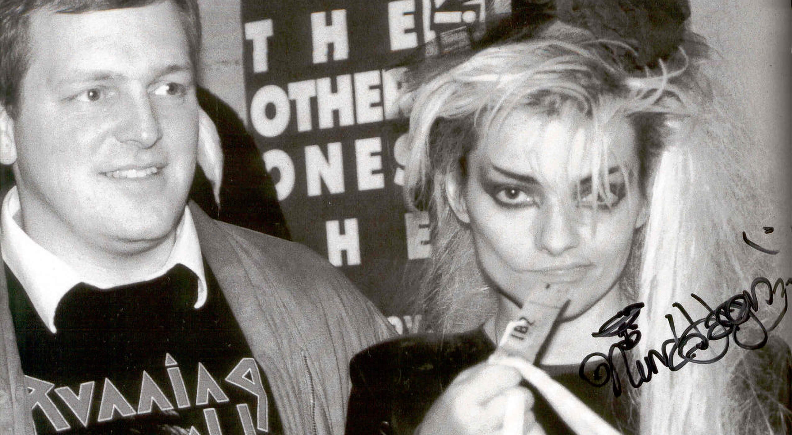 Punk-Ikone Nina Hagen (hier mit Conny de Beauclair) war mehrmals zu Gast - und signierte dieses Foto. Foto: Archiv Conny de Beauclair 