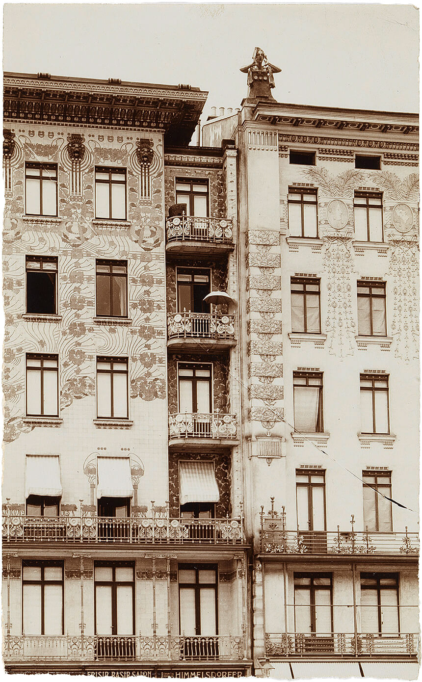 6., Linke Wienzeile 40, „Majolikahaus“ (Otto Wagner), Detail, unbekannter Fotograf, Privatbesitz 