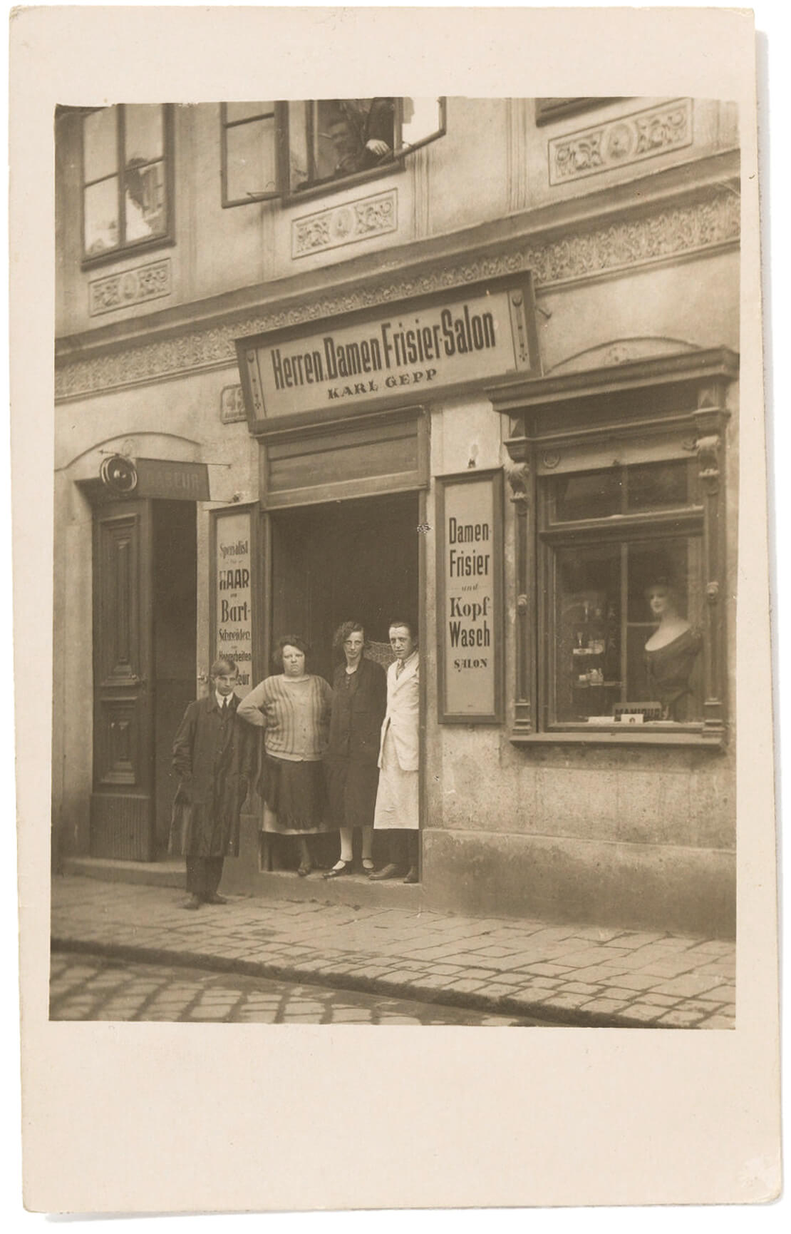 Frisier- und Kopfwaschsalon Karl Gepp, um 1925, Wien Museum 