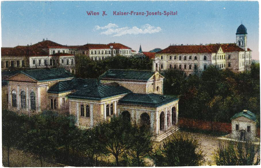 Kaiser-Franz-Josef-Spital, Postkarte, 1918, Wien Museum 