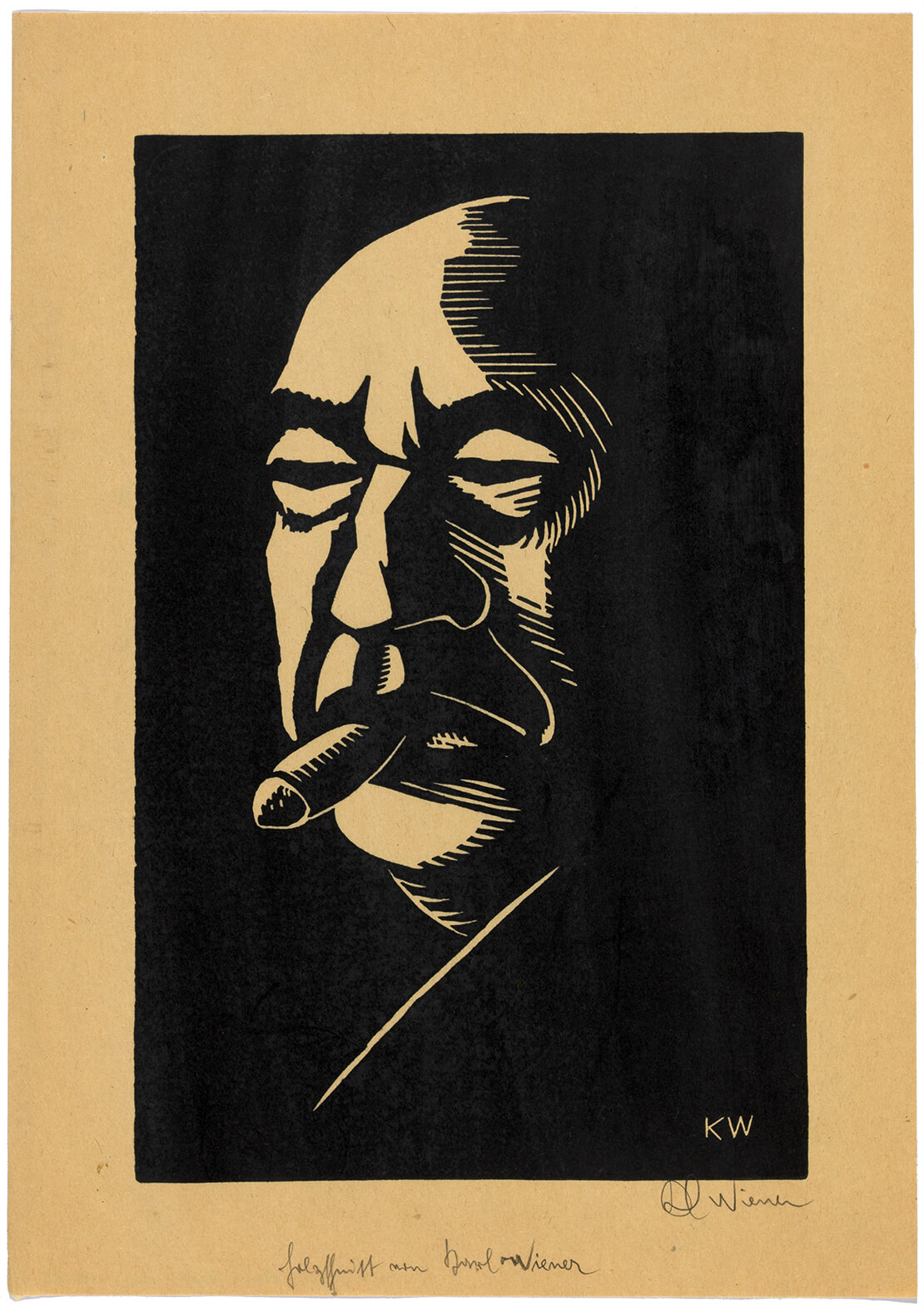Karl Wiener: Mann mit Zigarre, um 1929, Wien Museum 