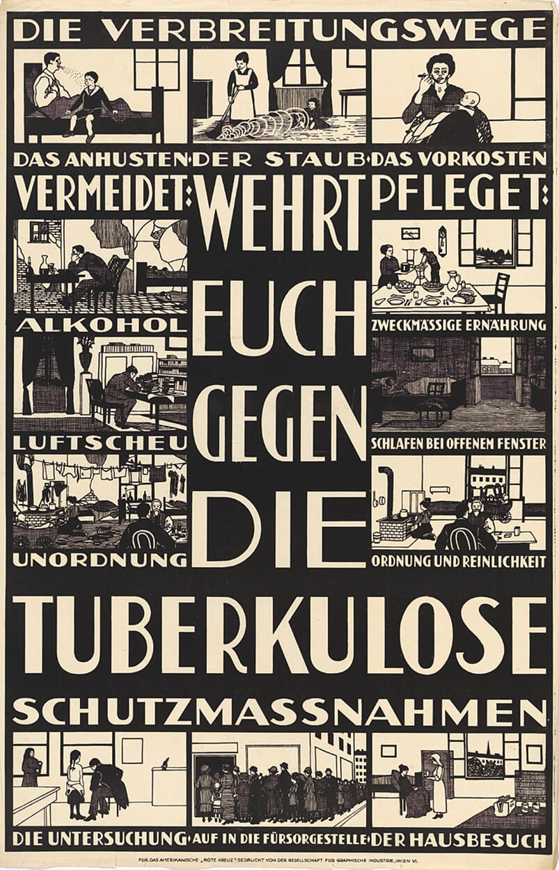 Tuberkulose-Plakat, undatiert, Wien Museum 