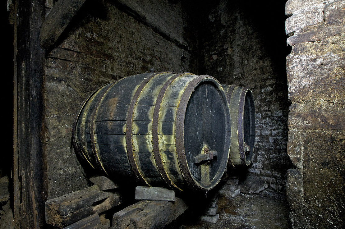 Im Keller des ehemaligen Michaeler Bierhauses, wo sich die von Friedrich Schlögl so hochgeschätzte Weinkultur durch Bier verwässerte, Foto: Thomas Keplinger 