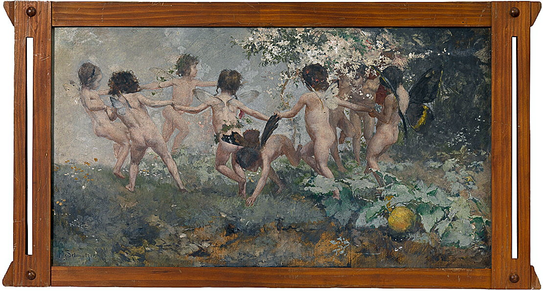 Ferdinand Schmutzer: Tanz – Vorlage zu Allegorien, Neue Folge, um 1895, Wien Museum 