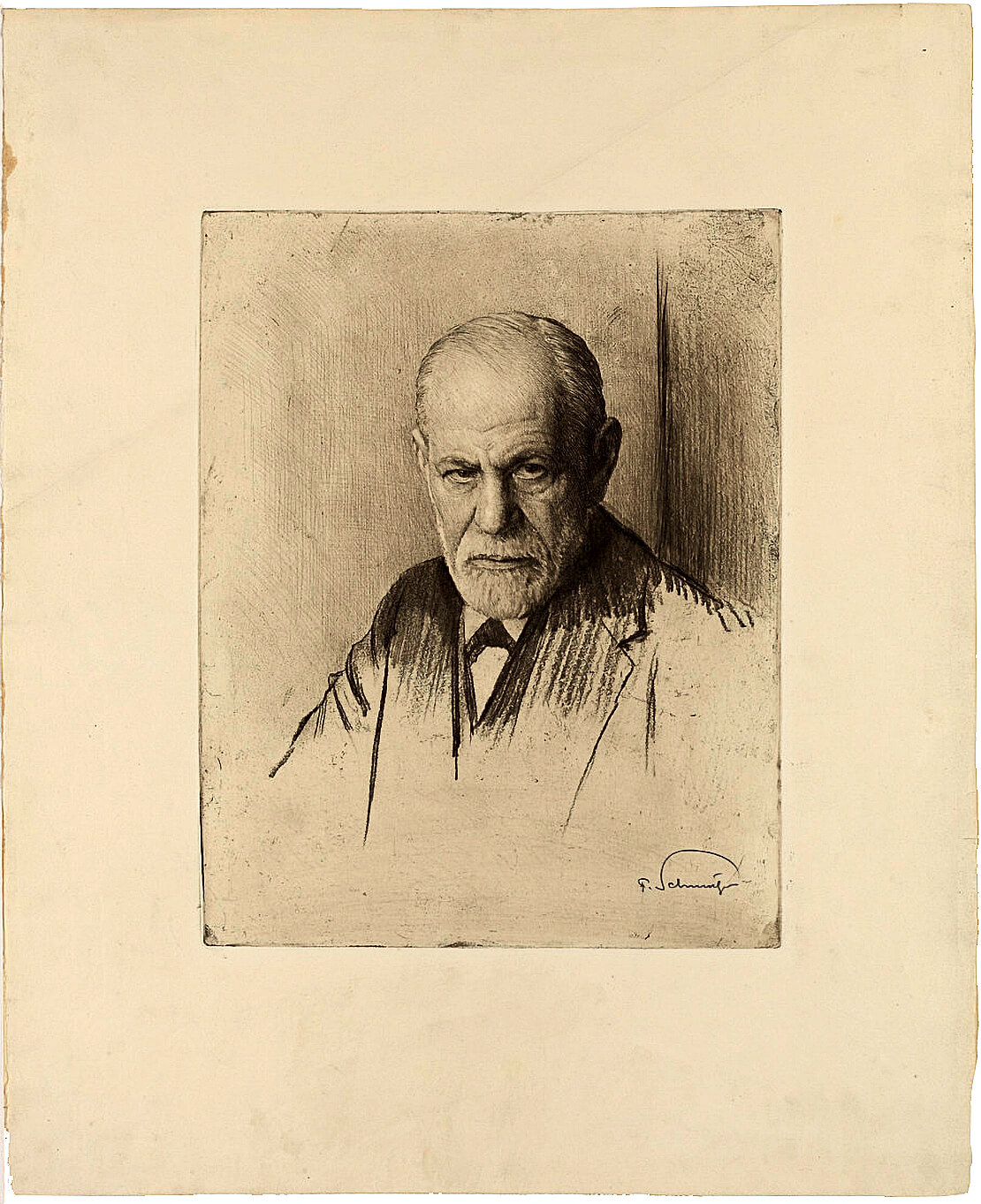 Ferdinand Schmutzer: Sigmund Freud, nach 1925, Wien Museum 