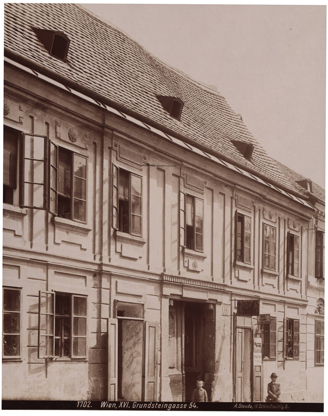 August Stauda: Grundsteingasse 54, 1904, Wien Museum 