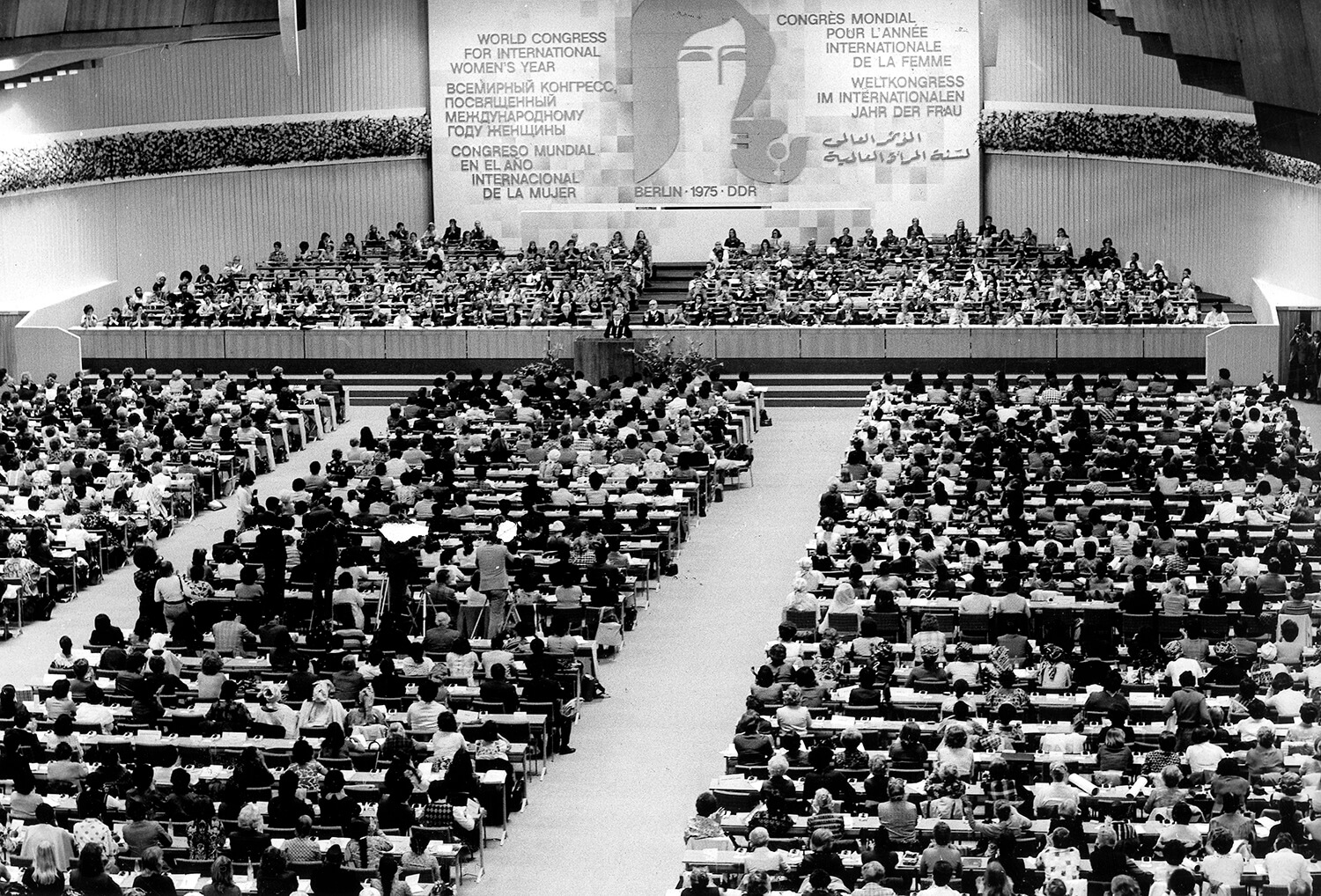 Weltkongress zum „Internationalen Jahr der Frauen“ 1975 in Ost-Berlin, ADN Zentralbild / dpa / picturedesk.com 