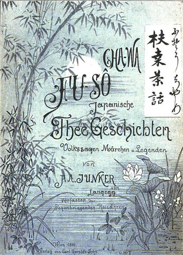 Cover von Junkers „Japanischen Thee-Geschichten“ aus dem Jahr 1884 