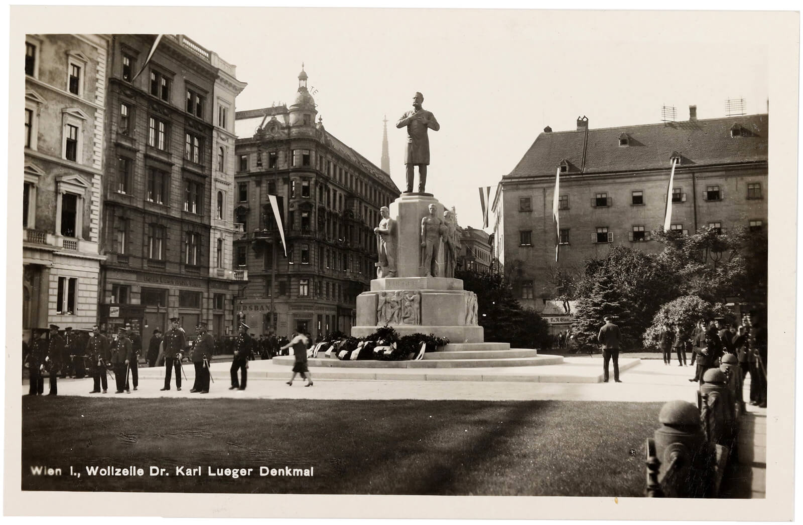 Ansichtskarte des neuen Denkmals, 1926, Wien Museum 