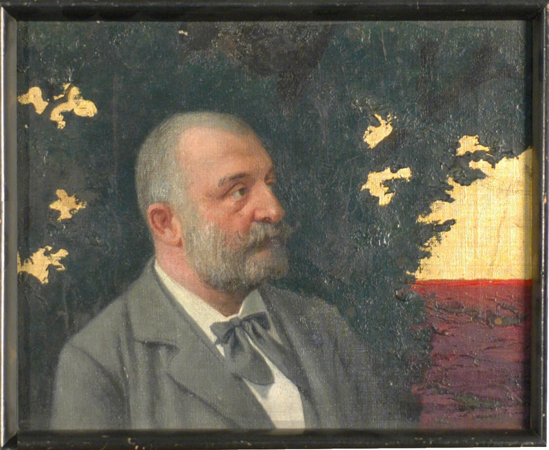 Eine der treibenden Kräfte des Antisemitismus in Österreich: der Politiker Georg Ritter von Schönerer (1842-1921), hier auf einem Porträt des Malers Hans Schwinger, 1901, Wien Museum 