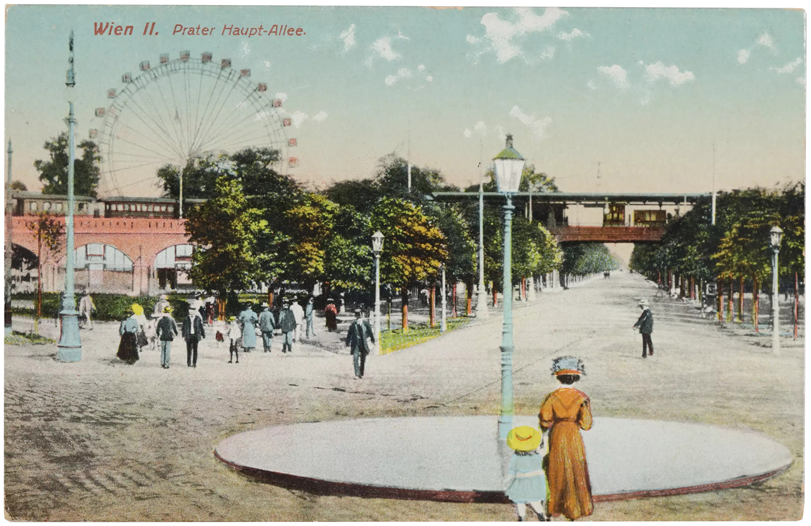 Kolorierte Postkarte, nach 1904, Wien Museum 