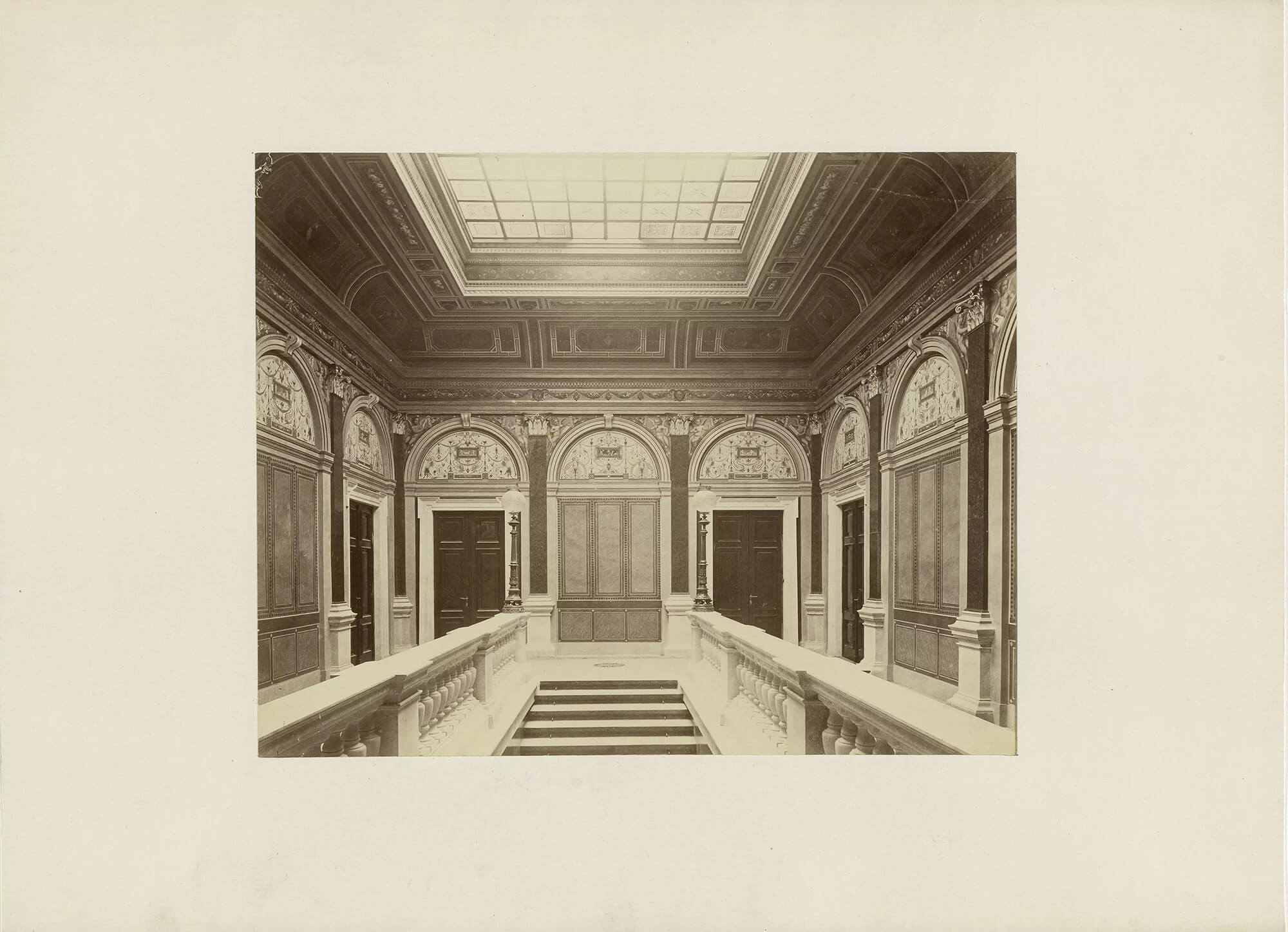 Treppenhaus im Palais Wittgenstein, Argentinierstraße 16, nach 1873, Wien Museum 