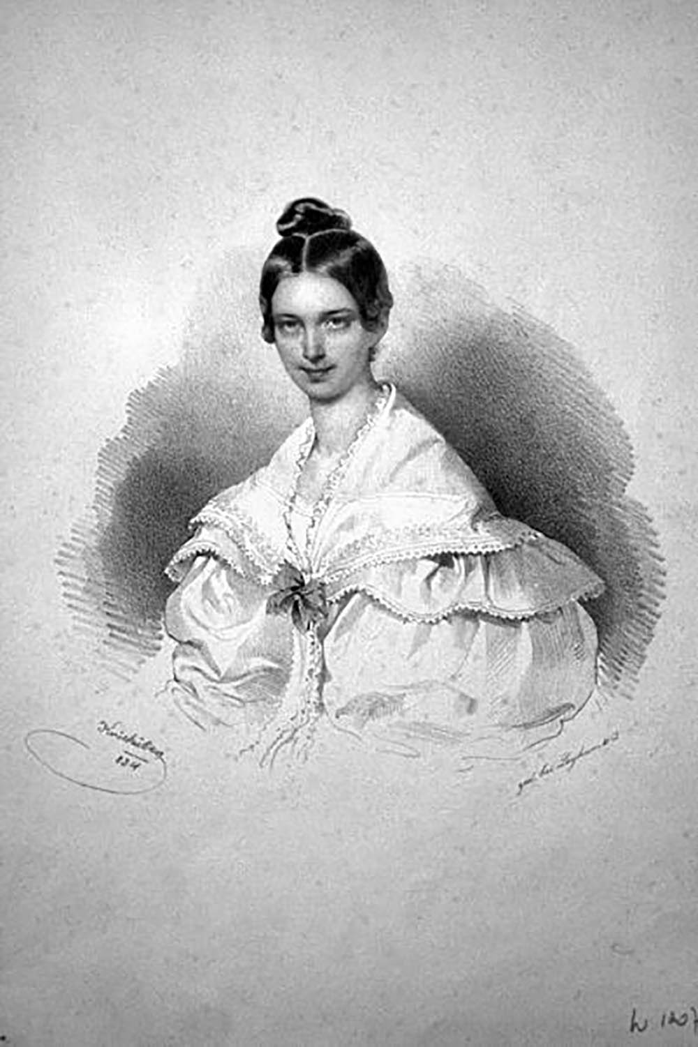 Caroline von Lobkowitz gründete 1810 die „Gesellschaft adeliger Frauen zur Beförderung des Guten und Nützlichen“, Bild: Wikimedia Commons 