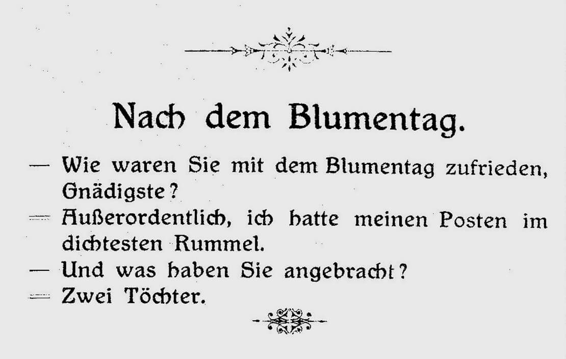 Aus der „Bombe“, 14. Mai 1911, ANNO/ÖNB 