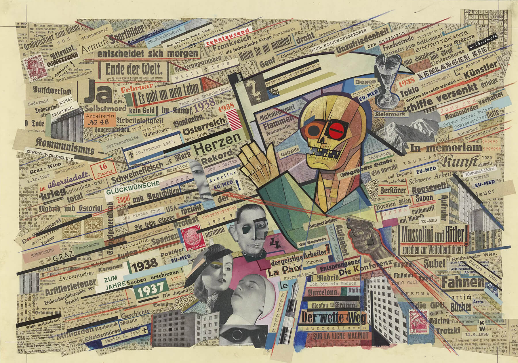 Karl Wiener: Collage, 1938, Wien Museum, Inv.-Nr. 144201 